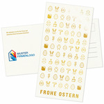 Postkarte Ostern DIN lang mit Veredelung